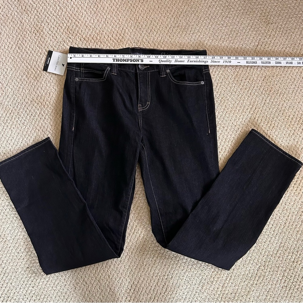 NWT Calvin Klein Black Skinny Jeans Women’s 12x33 - Picture 4 of 6
